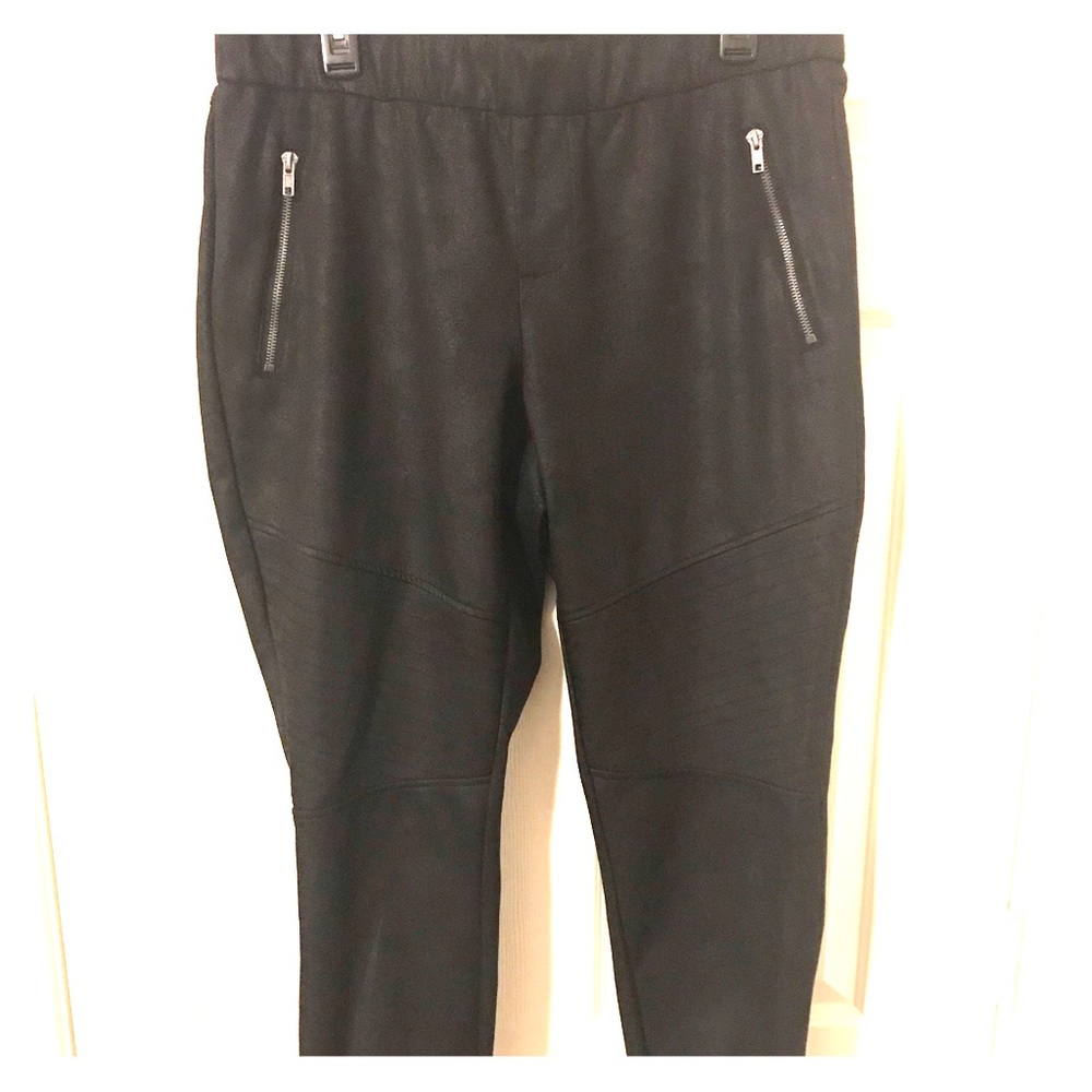 Black Faux Leather Leggings